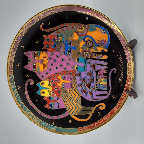 laurel burch cat plates franklin mint